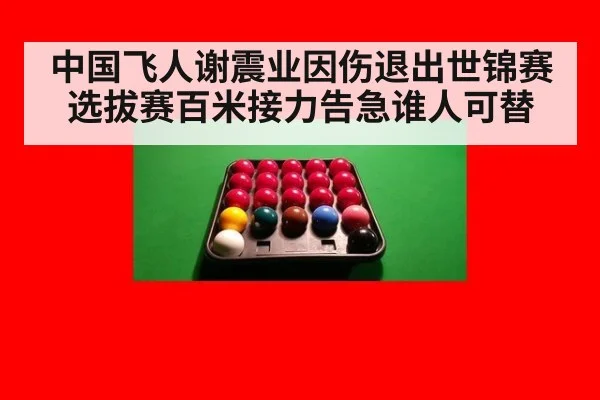 中国飞人谢震业因伤退出世锦赛选拔赛百米接力告急谁人可替
